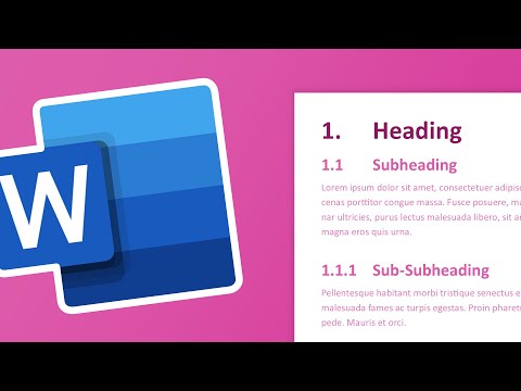 Numbered Headings and Subheadings (1.1.1) | Microsoft Word Tutorial