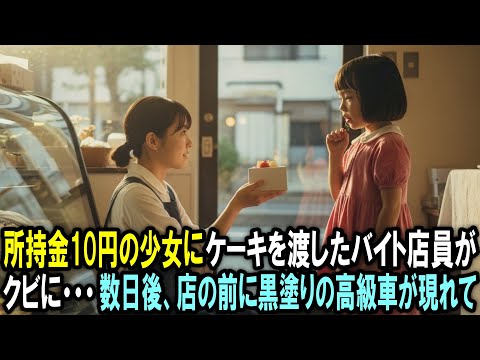 所持金10円の少女にケーキを渡したアルバイト店員がクビに　後日、店の前に高級車が現れ店長は凍り付いた…