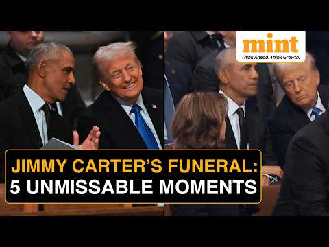 Trump & Obama Share A Laugh | Kamala Harris 'Annoyed'? | WATCH 5 Key Moments From Carter's Funeral