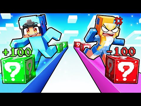 Lucky Block Race BUT I RIGGED Crystal's Blocks!