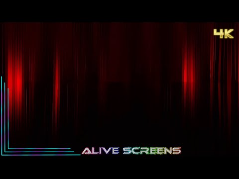 Vertical Red Simple Line Screen Background Loop 4K UHD Ambient Visual Asset