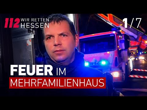Feuer im Mehrfamilienhaus | 112 Wir retten Hessen! | Remix 1/7