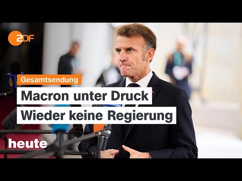 heute 19:00 Uhr vom 06.10.25 Rücktritt Premierminister Frankreich, Friedensverhandlungen Gaza