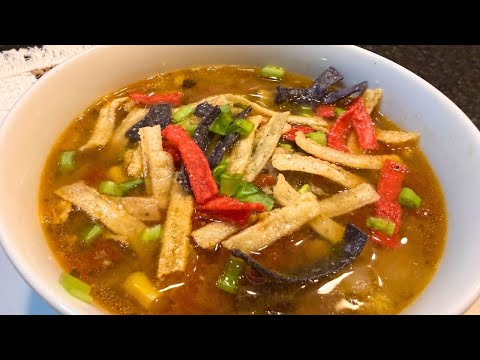 Homemade Chicken Tortilla Soup
