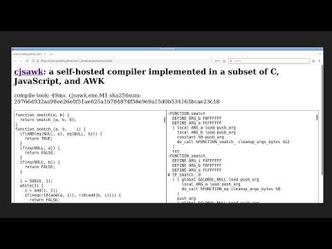 How I built cjsawk? A NEW C Compiler for ANY platform - Liam Wilson