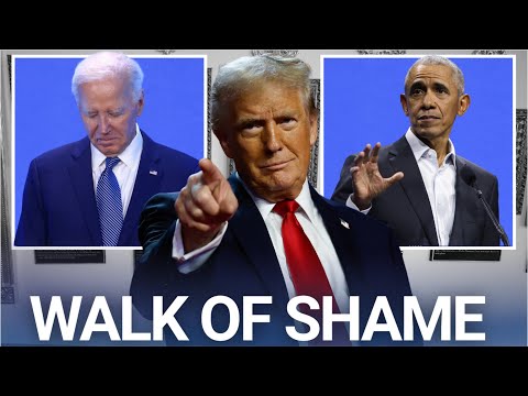 Trump savagely roasts ‘sleepy’ Joe and Obama with hilarious White House plaques