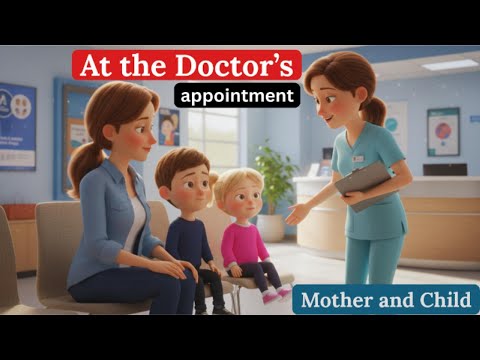 At the Doctor's appointment | Mother and Child English Conversation |  English At the Hospital