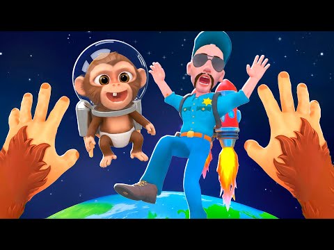 Launching The SECURITY Guard Into SPACE! - I Am Monkey VR