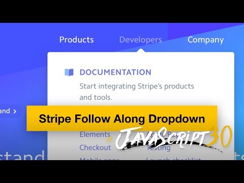 Stripe Follow Along Dropdown Navigation - #JavaScript30 26/30