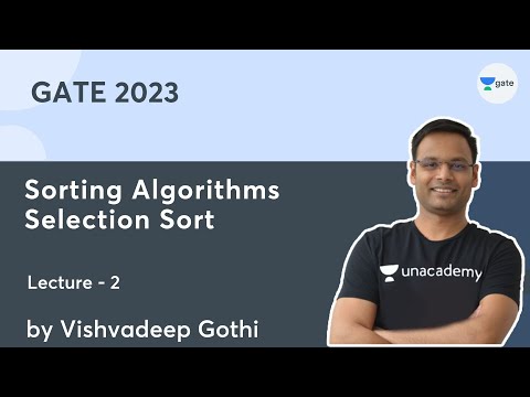 Sorting Algorithms L-2 | Selection Sort | GATE-2023 | Vishvadeep Gothi