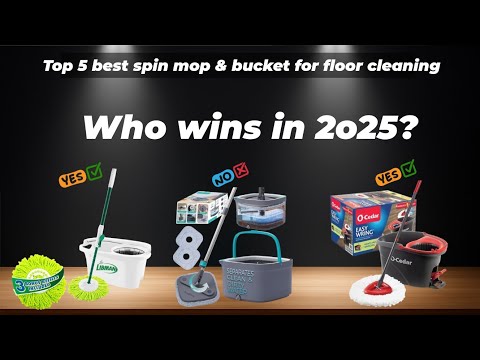 ✅Top 5 best spin mop & bucket for floor cleaning [Watch This Before You Make a Choice!]