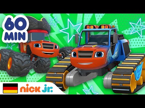 Blaze und die Monster-Maschinen | Neue Rennen von Blaze, 1 STUNDE lang | Nick Jr. Deutschland