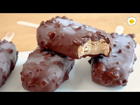 Chocolate Caramel Hazelnut Ice Cream Recipe 巧克力焦糖榛子雪糕食谱 Recette Glace au chocolat caramel noisettes