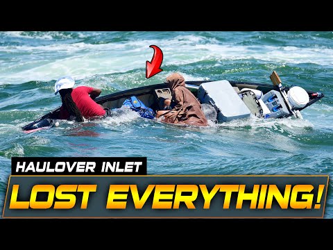 WARNING! BOAT GOES DOWN FAST AT DANGEROUS HAULOVER INLET | BOAT ZONE