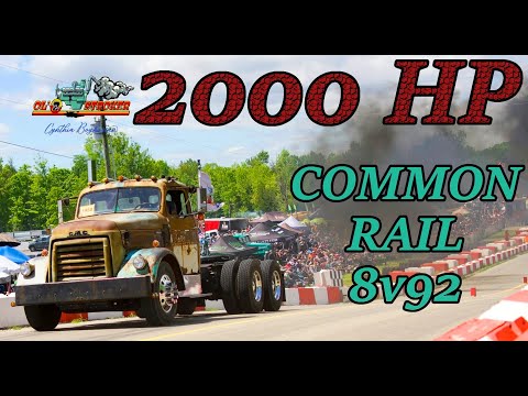 Drag Racing the Worlds Only Common Rail 8V92 Detroit Diesel | Great Lakes Big Rig Challenge 2024