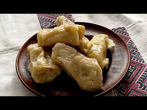 My grandmother used to make these stuffed cabbage rolls with grated potatoes #GrandmaRecipes #pot...