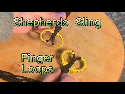How to make, Shepherds Slings Finger Loops #shepherdsling