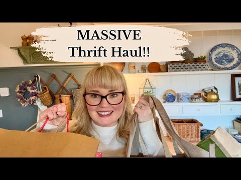 MASSIVE Thrift Haul | Car-boot finds & Antique Fair Trip!