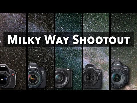 Five Camera Astrophotography Comparison - Canon EOS R6, EOS RP, Sony a6500, Canon EOS 6D, Rebel T3i