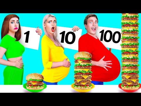 تحدي 100 طبقة من الطعام | مواقف مضحكة Multi DO Best