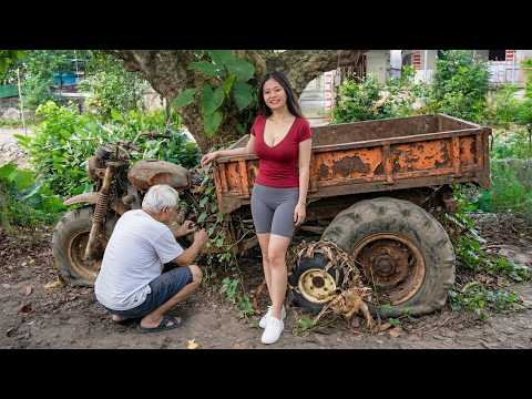 [TIMELAPSE] Genius Girl Restored Kawasaki Motorcycle After Years Of Abandonment Making It Her Own