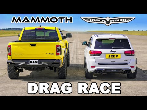 Jeep Trackhawk v Hennessey Mammoth: DRAG RACE