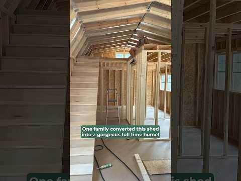 Converting a Shed into a Dream Home! #shorts