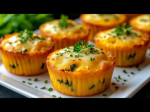 Melts in your mouth!  Potato and pumpkin muffins with cheese – in just 10 minutes 🎃🥔