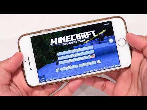 Playing Minecraft Java Edition on an iPhone!
