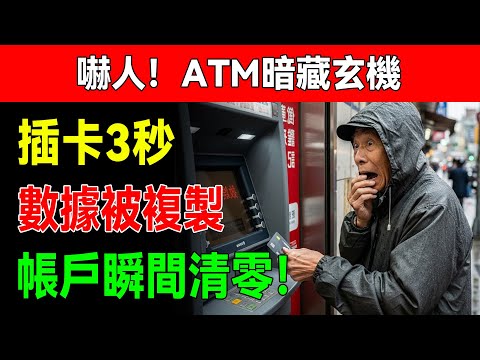 取個錢，百萬存款一夜歸零？ ATM機上這“兩個小東西”，99%的人都看不見！#ATM詐騙 #銀行卡盜刷 #防騙指南