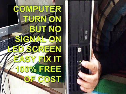 No Signal or No Display in Monitor  Computer turns on but no display Easy Fix it 100% Free of Cost