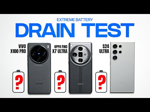 Oppo Find X7 Ultra vs Vivo X100 Pro vs S24 Ultra EXTREME Battery Drain Test