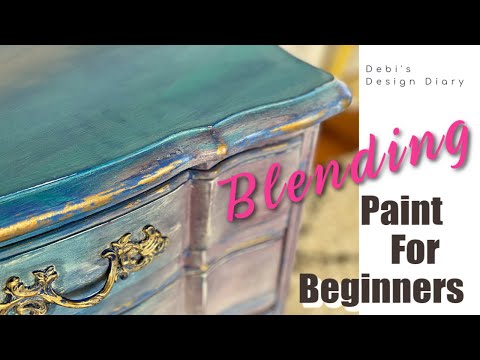 How  to blend paint on Furniture, 101 The Basics for those who struggle, like me