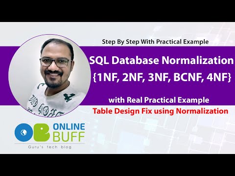 Database Normalization Step By Step | Database Normalization 1NF, 2NF, 3NF, BCNF, 4NF