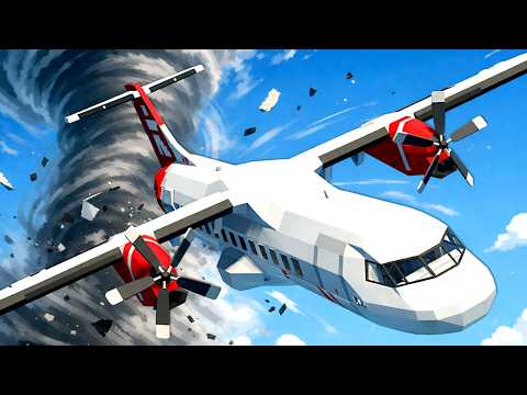 TORNADO PULLS PLANE OFF COURSE! (Stormworks)