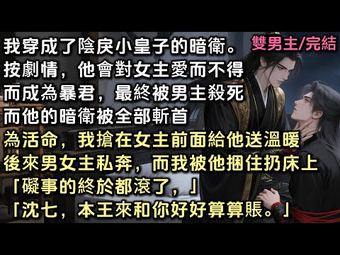 我穿成了陰戾小皇子的暗衛。按劇情，他對女主愛而不得成為暴君，被男主殺死，暗衛也被全部斬首。為活命，我搶著面給他送溫暖。後來男女主私奔，而我被他扔到床上「礙事的終於都滾了，本王來和你好好算算賬」#bl