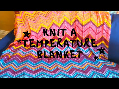 How to Knit a Temperature Blanket