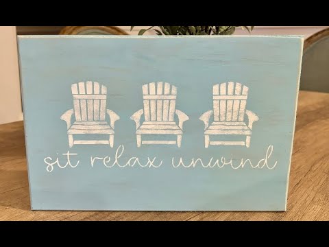 DIY Beach Themed Wood Sign Stenciling Tutorial With Kim From Expression Artworks