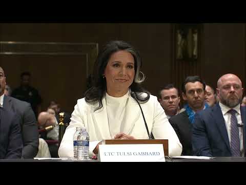 FULL REMARKS: Tulsi Gabbard faces Senate confirmation about Intelligence Chief post