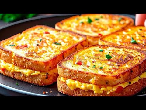 ❗️Breakfast Idea for Every Day! Simple, Quick and Delicious! Egg Toast recipe in 5 minutes!