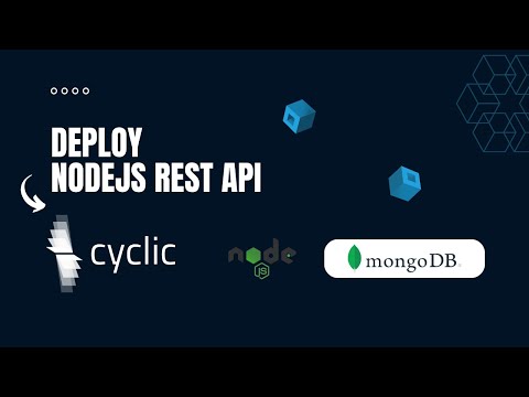 Deploy Node.js REST API on CYCLIC | CRUD | Express | MongoDB Atlas