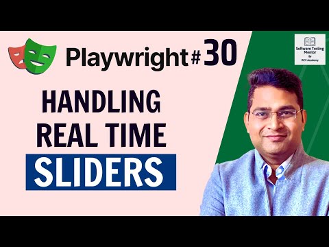 Playwright Tutorial #30 - How to Handle Realtime Slider in Playwright