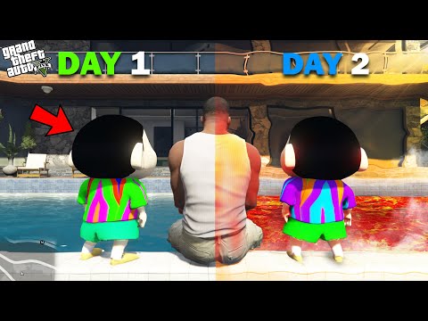 Shinchan And Franklin Survive In The Hottest Day Of Los Santos In GTA 5!