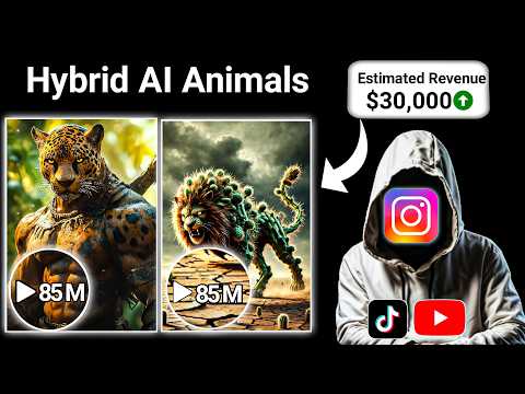 How to make Viral Hybrid Animal videos Using Free AI Tools - 15 million views within 2 days