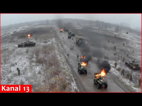 Skala regiment thwarts Russian assault near Pokrovsk- Column of dozens of Russian equipment crushed