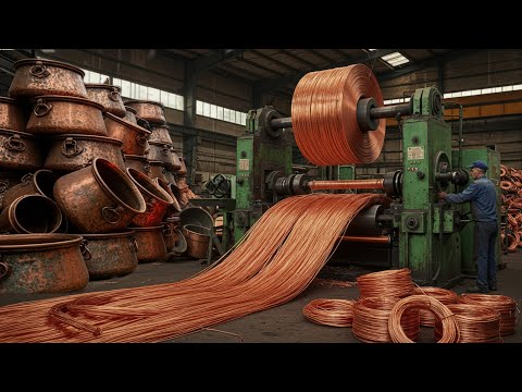 Amazing Recycling Process of Old Copper Pots to Make Traditional New Wire | Recycling Copper