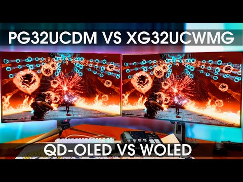 Returnal: PG32UCDM VS XG32UCWMG GAMEPLAY SHOWCASE | SEMI-GLOSSY VS TRUE BLACK GLOSSY