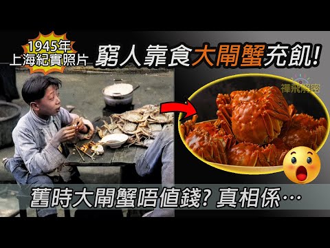 舊上海窮人食大閘蟹充飢度日!舊時大閘蟹唔值錢? 真相係…(附私密彩蛋:香港也有原生大閘蟹)Ep257(中文字幕) #二戰後 #上海 #大閘蟹 #毛蟹 #懷舊