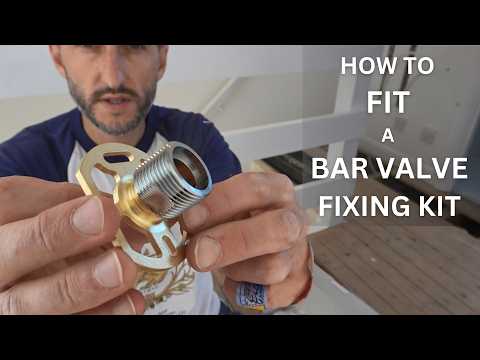 Shower bar valve wall mount kit installation. How to fit a bar valve fixing kit with shower bar.