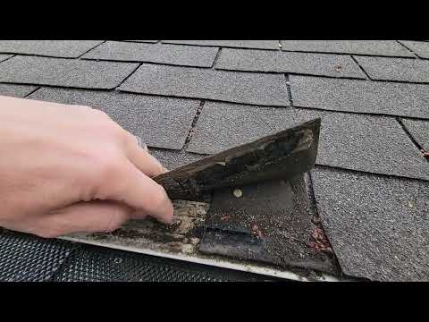 Roof leaking behind gutter into the Soffit